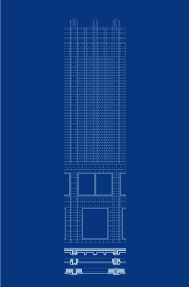 Facade Design of the Roter Turm Shopping Mall