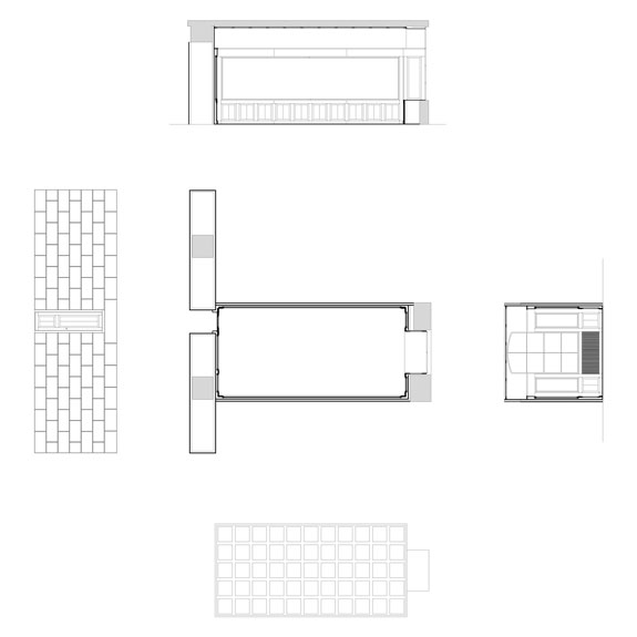 Installation für die Ausstellung "Hans Kollhoff - Gerhard Merz"